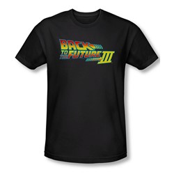 Back To The Future Iii - Mens Logo T-Shirt In Black