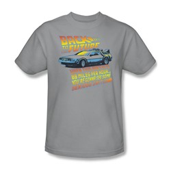 Back To The Future - Mens 88 Mph T-Shirt In Silver
