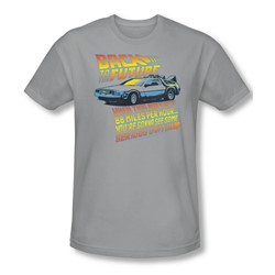 Back To The Future - Mens 88 Mph T-Shirt In Silver
