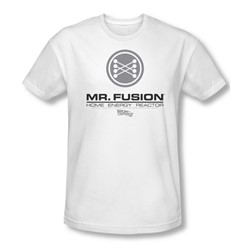 Back To The Future Ii - Mens Mr. Fusion Logo T-Shirt In White