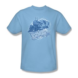Back To The Future Iii - Mens Time Train T-Shirt In Light Blue