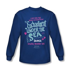 Back To The Future - Mens Under The Sea Long Sleeve Shirt In Royal