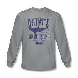 Jaws - Mens Quints Long Sleeve Shirt In Silver