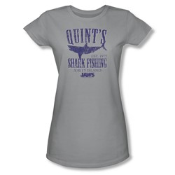 Jaws - Womens Quints T-Shirt In Silver