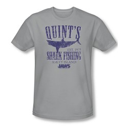 Jaws - Mens Quints T-Shirt In Silver