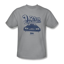 Back To The Future - Mens Gigawatts T-Shirt In Silver