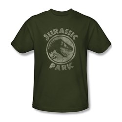 Jurassic Park - Mens Jp Stamp T-Shirt In Military Green
