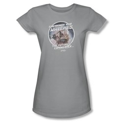 Back To The Future Ii - Womens Synchronize Watches T-Shirt In Silver