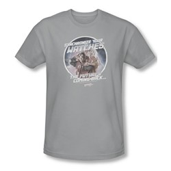 Back To The Future Ii - Mens Synchronize Watches T-Shirt In Silver