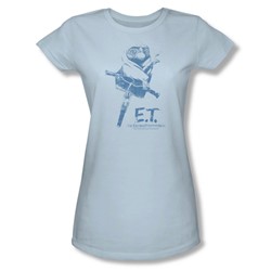 Et - Womens Bike T-Shirt In Light Blue