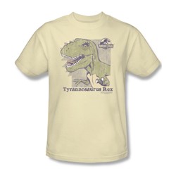 Jurassic Park - Mens Retro Rex T-Shirt In Cream