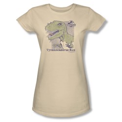 Jurassic Park - Womens Retro Rex T-Shirt In Cream