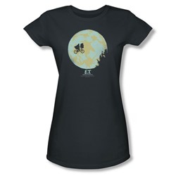 Et - Womens In The Moon T-Shirt In Charcoal