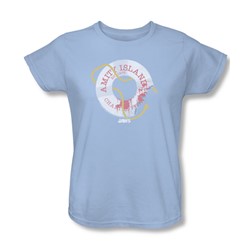 Jaws - Womens Life Preserver T-Shirt In Light Blue
