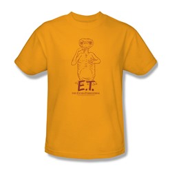 Et - Mens Alien Swag T-Shirt In Gold