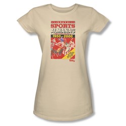 Back To The Future Ii - Womens Sports Almanac T-Shirt In Cream
