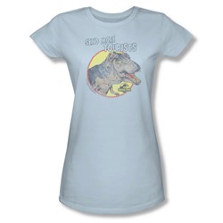 Jurassic Park - Womens More Tourist T-Shirt In Light Blue