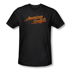 American Grafitti - Mens Neon Logo T-Shirt In Black