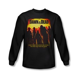 Dawn Of The Dead - Mens Title Long Sleeve Shirt In Black