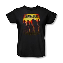 Dawn Of The Dead - Womens Title T-Shirt In Black
