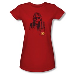 Hellboy Ii - Womens Splatter Gun T-Shirt In Red