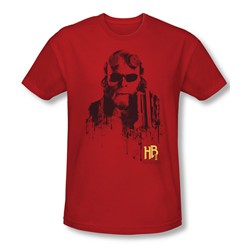 Hellboy Ii - Mens Splatter Gun T-Shirt In Red