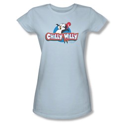 Chilly Willy - Womens Logo T-Shirt In Light Blue