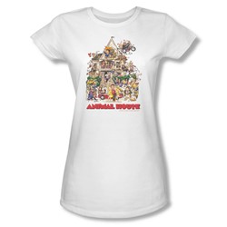 Animal House - Womens Poster Art T-Shirt In White