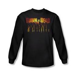 Dawn Of The Dead - Mens Walking Dead Long Sleeve Shirt In Black