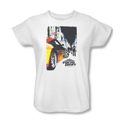 Tokyo Drift - Womens Poster T-Shirt In White