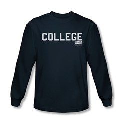 Animal House - Mens College Long Sleeve Shirt In Navy