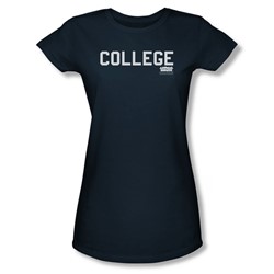 Animal House - Womens College T-Shirt In Navy