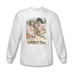 Fast Times Ridgemont High - Mens Fast Carrots Long Sleeve Shirt In White