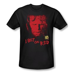 Hellboy Ii - Mens I Bet On Red T-Shirt In Black