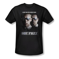 Hot Fuzz - Mens Big Cops T-Shirt In Black