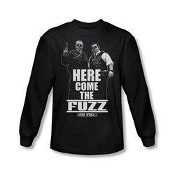 Hot Fuzz - Mens Here Come The Fuzz Long Sleeve Shirt In Black