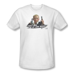 Hot Fuzz - Mens Just Got Real T-Shirt In White
