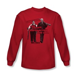 Hot Fuzz - Mens Day'S Work Long Sleeve Shirt In Red