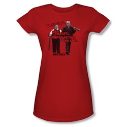 Hot Fuzz - Womens Day'S Work T-Shirt In Red