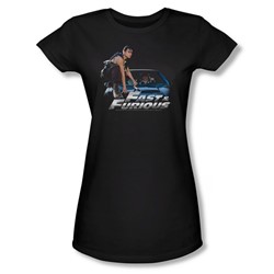 Fast & Furious - Womens Car Ride T-Shirt In Black