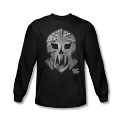 Slap Shot - Mens Goalie Mask Long Sleeve Shirt In Black