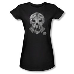 Slap Shot - Womens Goalie Mask T-Shirt In Black