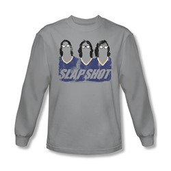 Slap Shot - Mens Brothers Long Sleeve Shirt In Silver