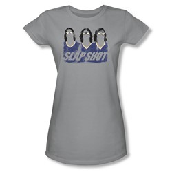 Slap Shot - Womens Brothers T-Shirt In Silver