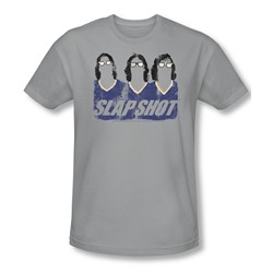Slap Shot - Mens Brothers T-Shirt In Silver