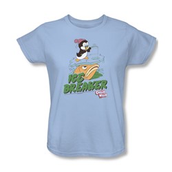 Chilly Willy - Womens Ice Breaker T-Shirt In Light Blue
