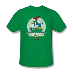 Woody Woodpecker - Mens Classic Golf T-Shirt In Kelly Green