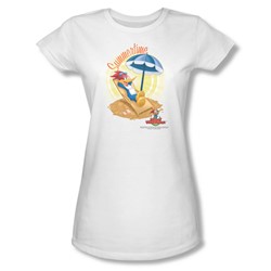 Woody Woodpecker - Womens Summertime T-Shirt In White