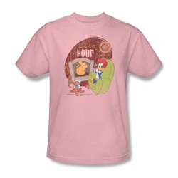 Woody Woodpecker - Mens Chocolate Hour T-Shirt In Pink