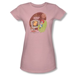 Woody Woodpecker - Womens Chocolate Hour T-Shirt In Pink